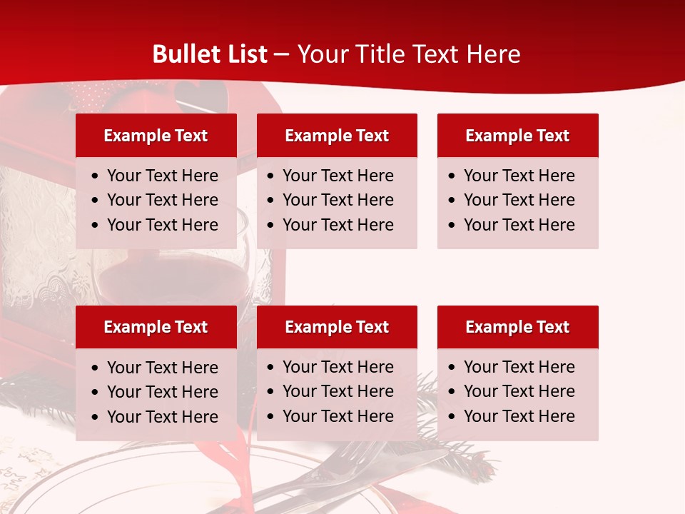 Silverware Plate White PowerPoint Template