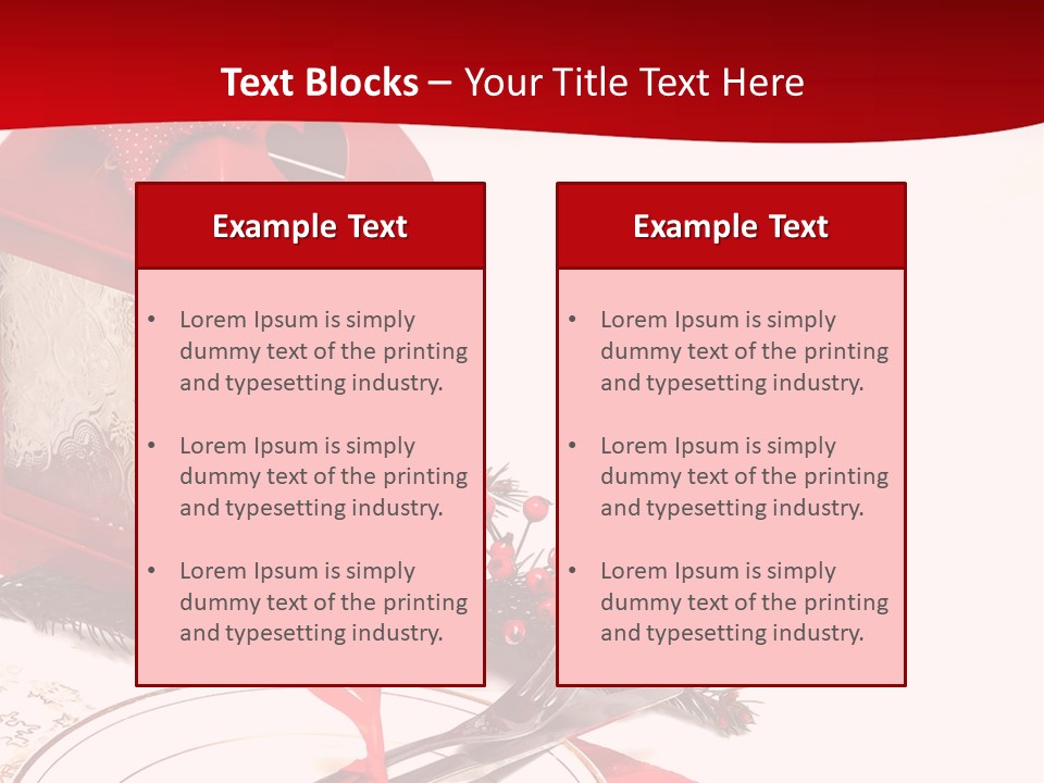 Silverware Plate White PowerPoint Template