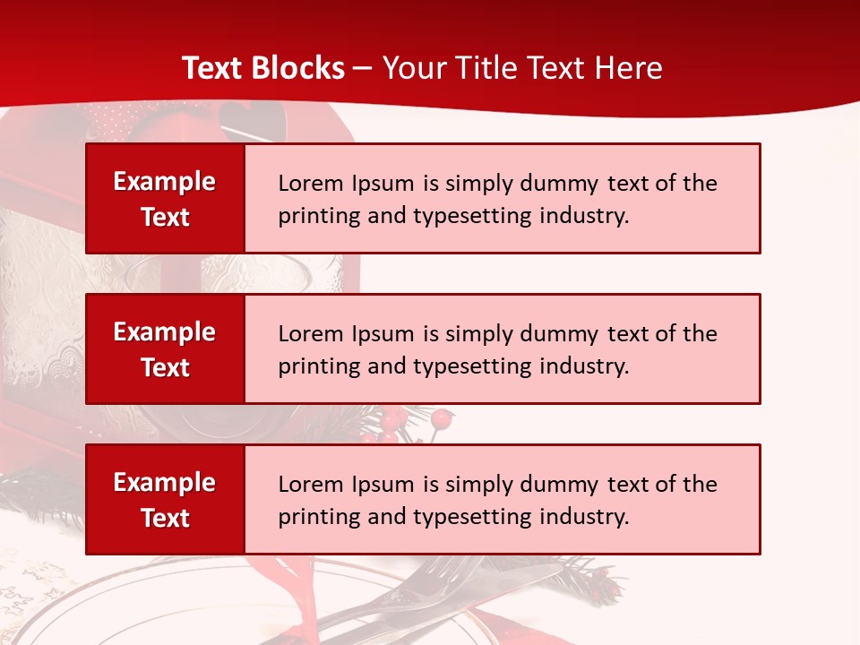 Silverware Plate White PowerPoint Template