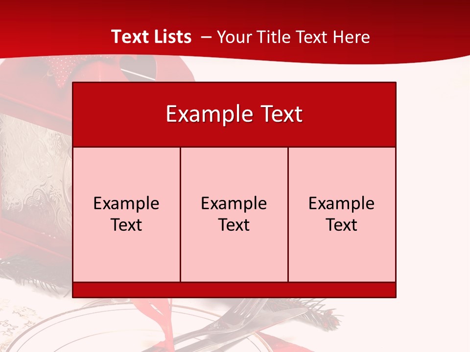 Silverware Plate White PowerPoint Template