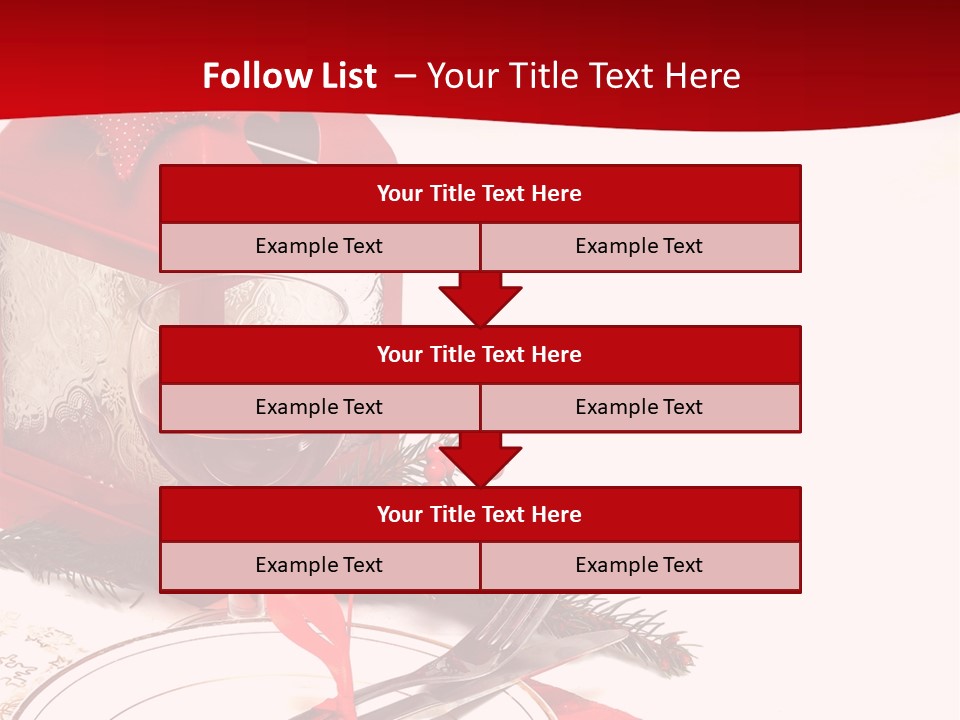 Silverware Plate White PowerPoint Template