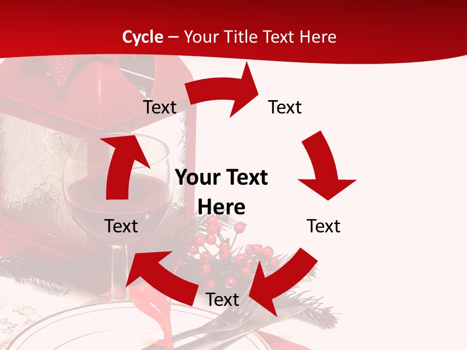 Silverware Plate White PowerPoint Template