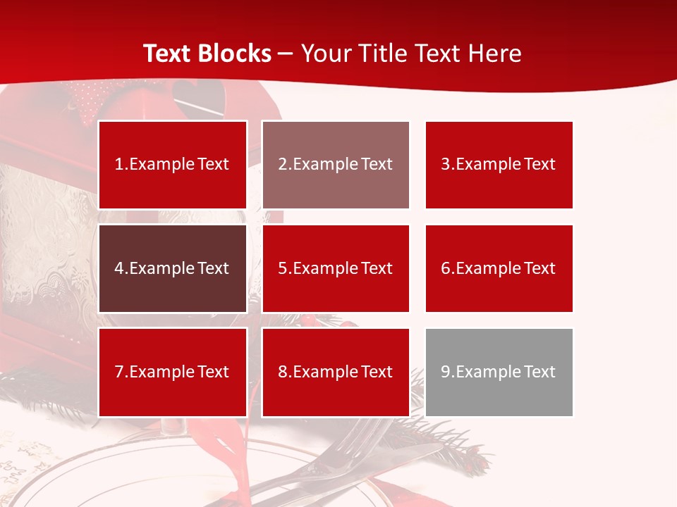 Silverware Plate White PowerPoint Template