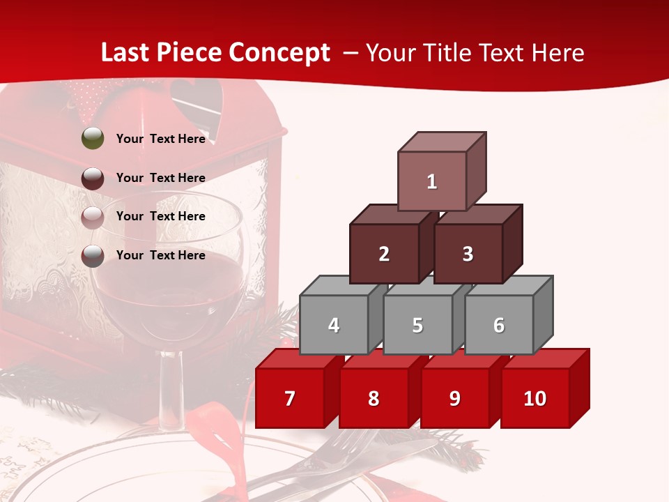 Silverware Plate White PowerPoint Template