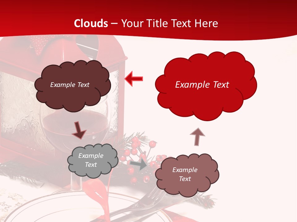 Silverware Plate White PowerPoint Template