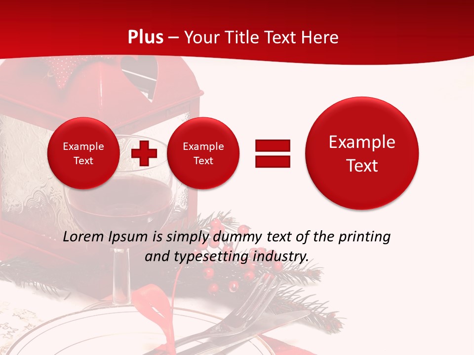 Silverware Plate White PowerPoint Template