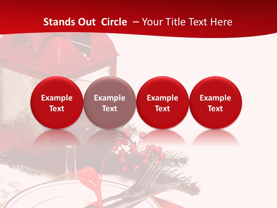 Silverware Plate White PowerPoint Template