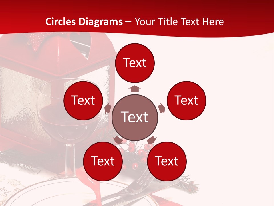 Silverware Plate White PowerPoint Template