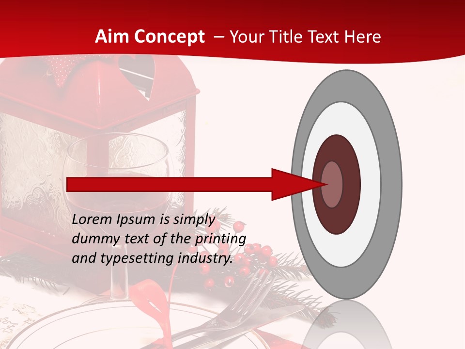 Silverware Plate White PowerPoint Template