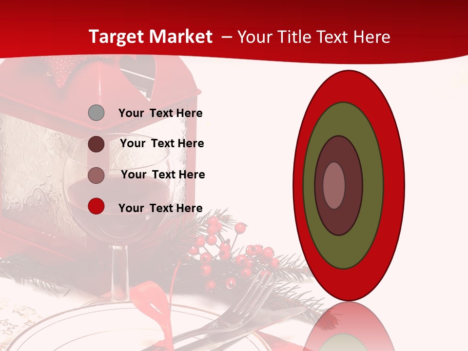 Silverware Plate White PowerPoint Template