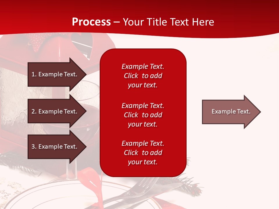 Silverware Plate White PowerPoint Template