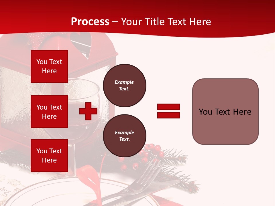 Silverware Plate White PowerPoint Template