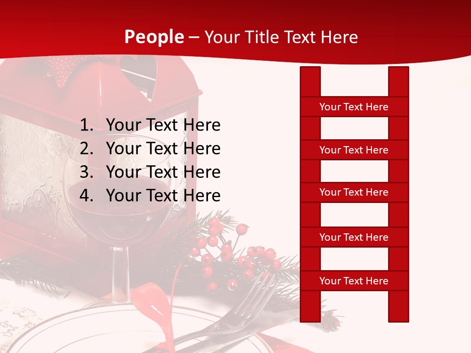 Silverware Plate White PowerPoint Template