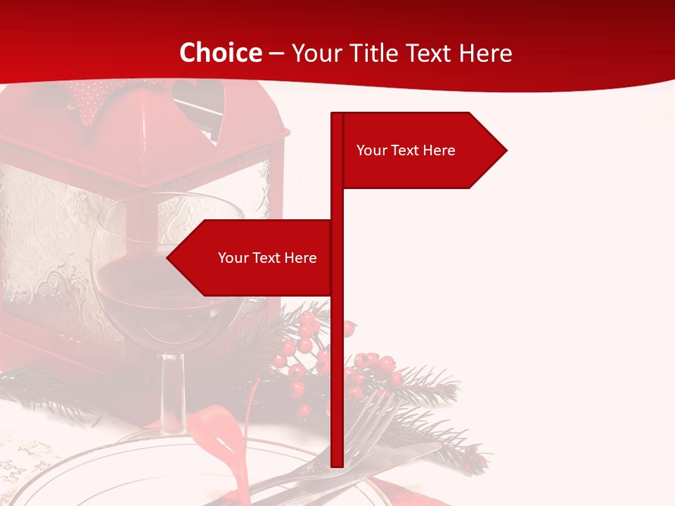 Silverware Plate White PowerPoint Template