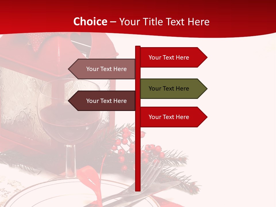 Silverware Plate White PowerPoint Template