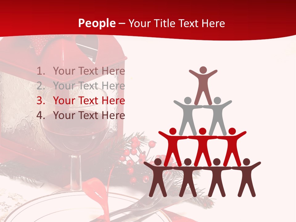 Silverware Plate White PowerPoint Template