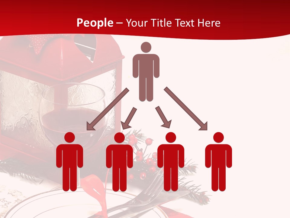 Silverware Plate White PowerPoint Template