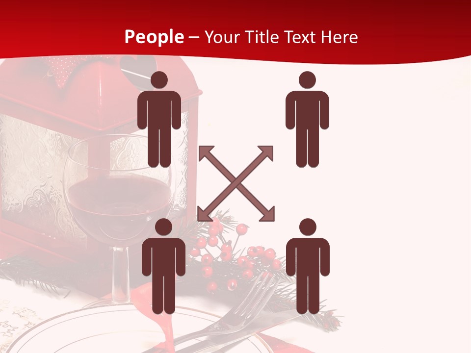 Silverware Plate White PowerPoint Template