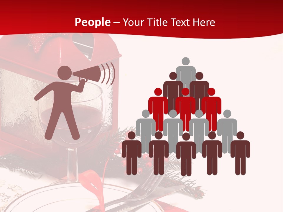 Silverware Plate White PowerPoint Template