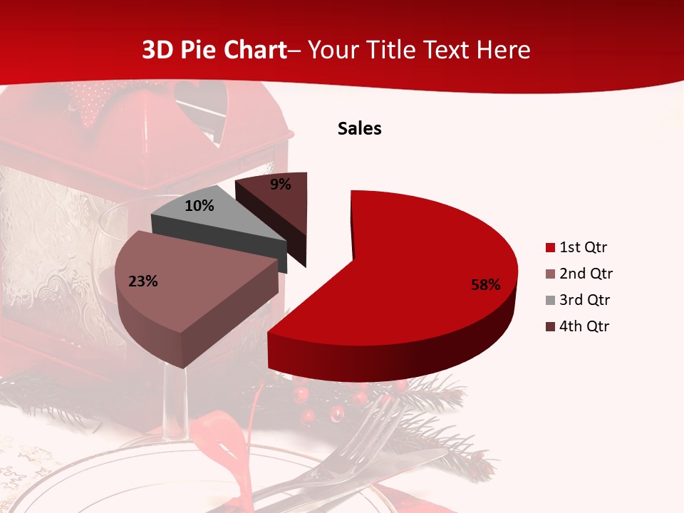 Silverware Plate White PowerPoint Template