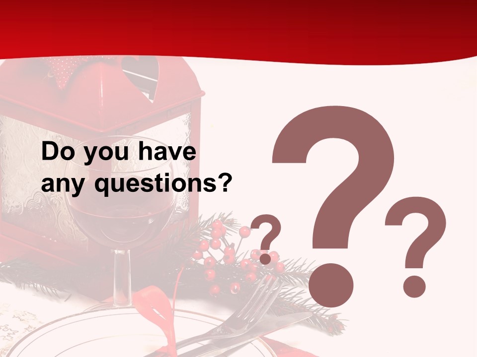 Silverware Plate White PowerPoint Template