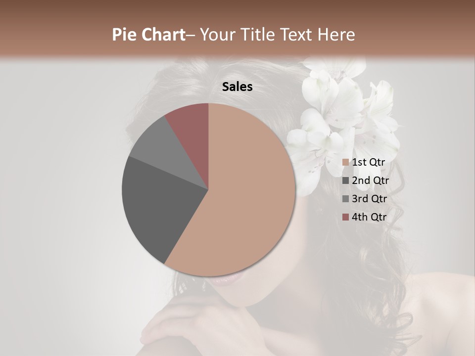 Hairstyle Caucasian Beauty PowerPoint Template