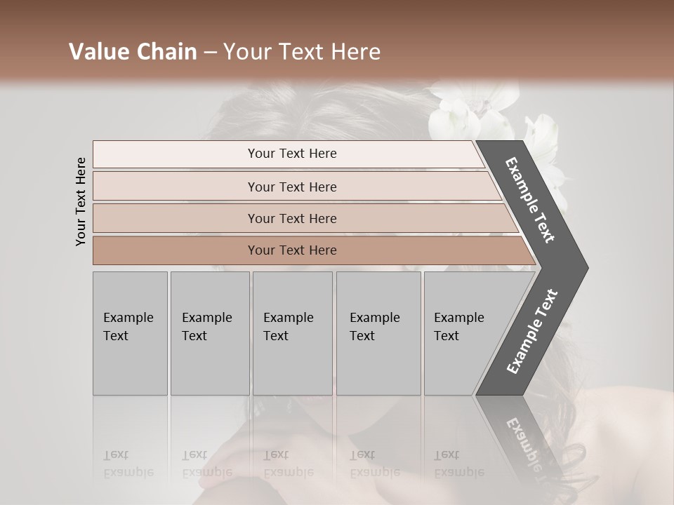 Hairstyle Caucasian Beauty PowerPoint Template