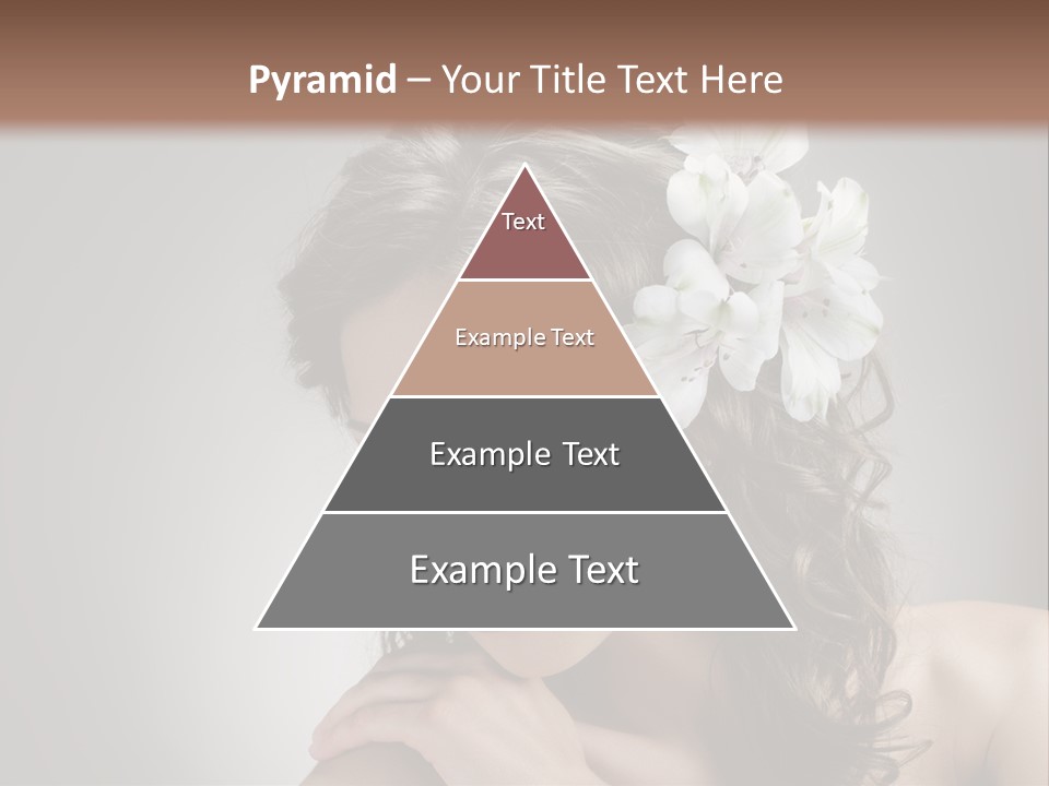 Hairstyle Caucasian Beauty PowerPoint Template