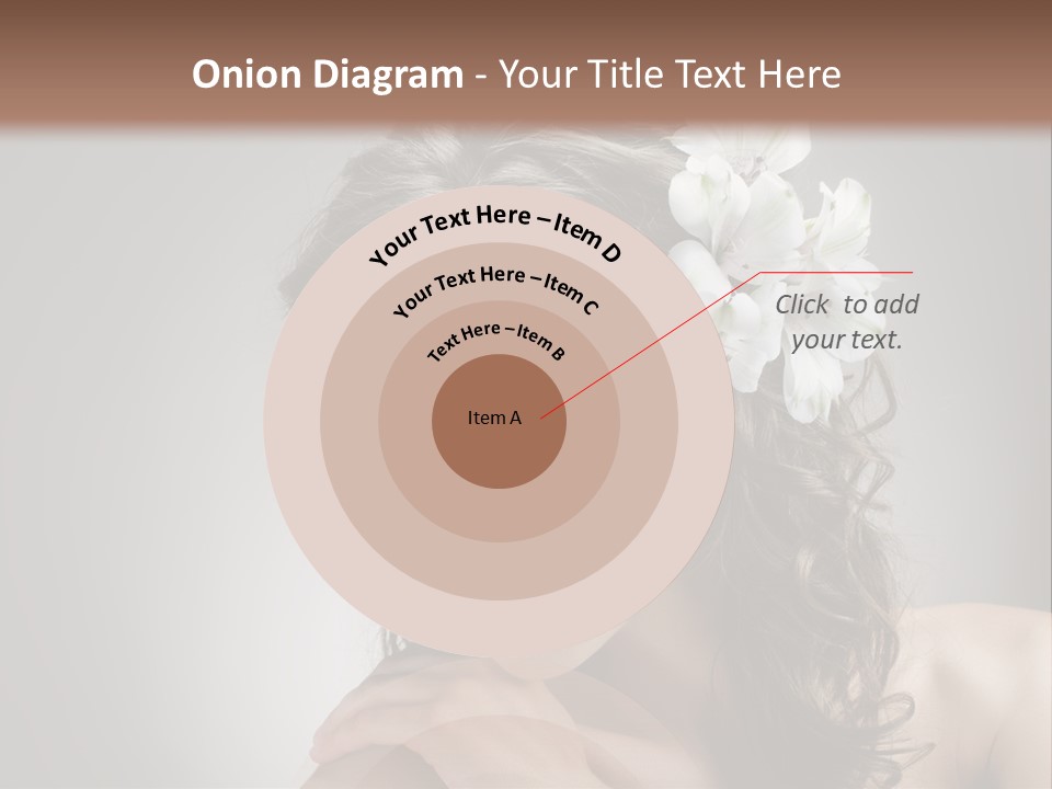 Hairstyle Caucasian Beauty PowerPoint Template