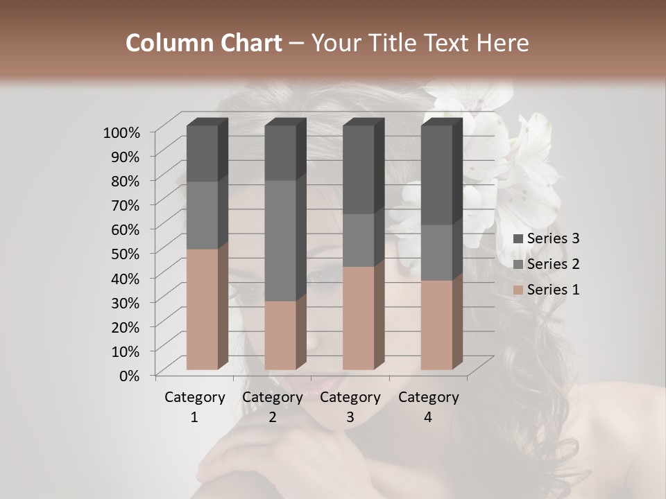 Hairstyle Caucasian Beauty PowerPoint Template