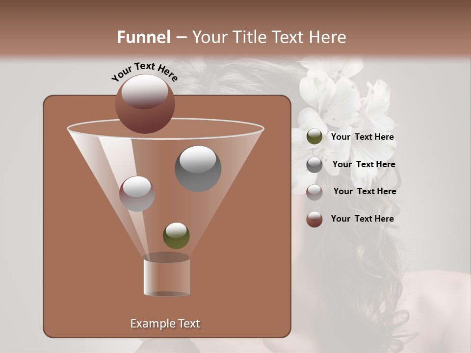 Hairstyle Caucasian Beauty PowerPoint Template