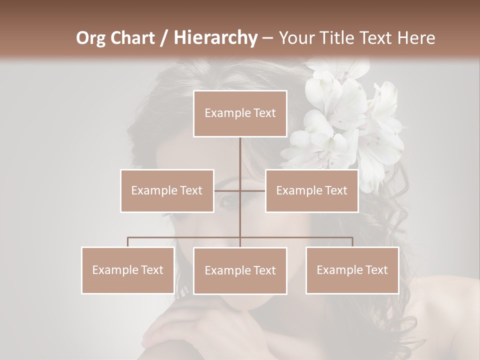 Hairstyle Caucasian Beauty PowerPoint Template