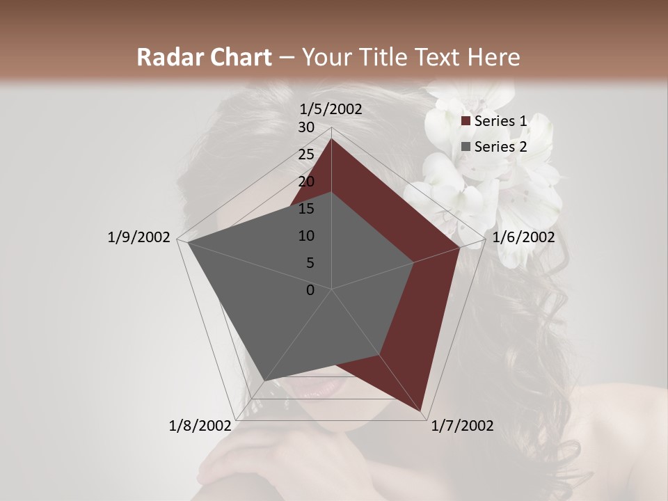 Hairstyle Caucasian Beauty PowerPoint Template