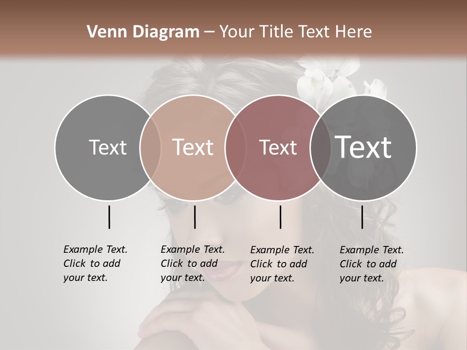 Hairstyle Caucasian Beauty PowerPoint Template