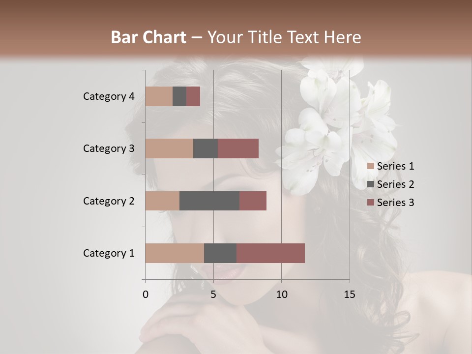 Hairstyle Caucasian Beauty PowerPoint Template