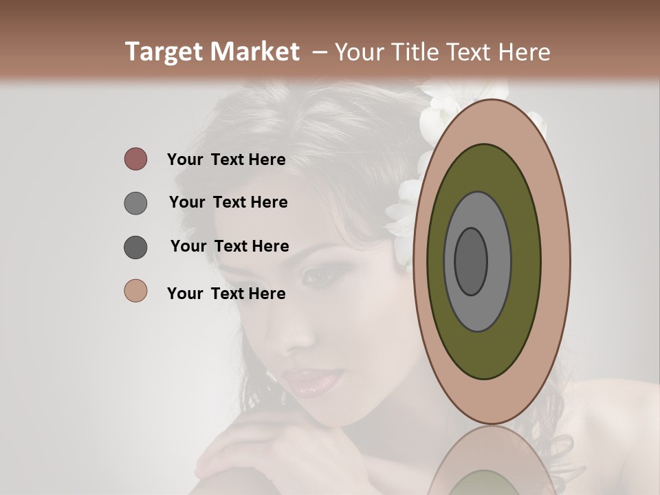 Hairstyle Caucasian Beauty PowerPoint Template