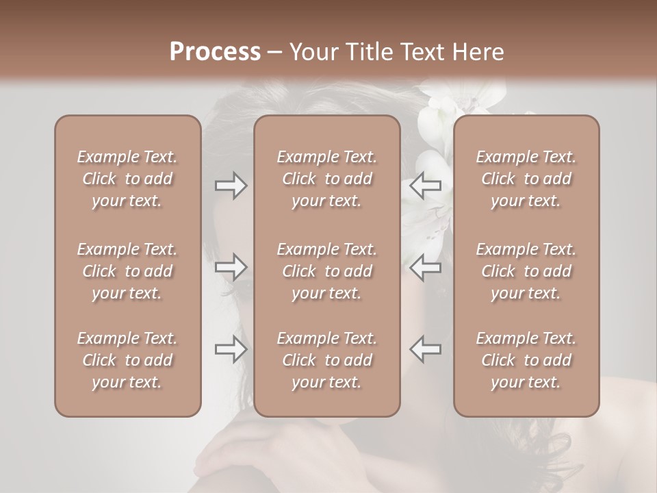 Hairstyle Caucasian Beauty PowerPoint Template