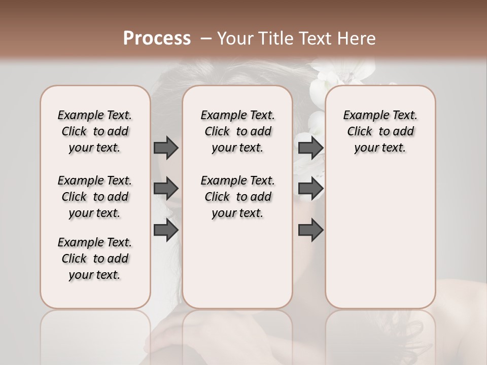 Hairstyle Caucasian Beauty PowerPoint Template