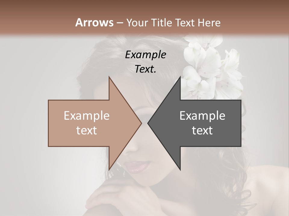 Hairstyle Caucasian Beauty PowerPoint Template