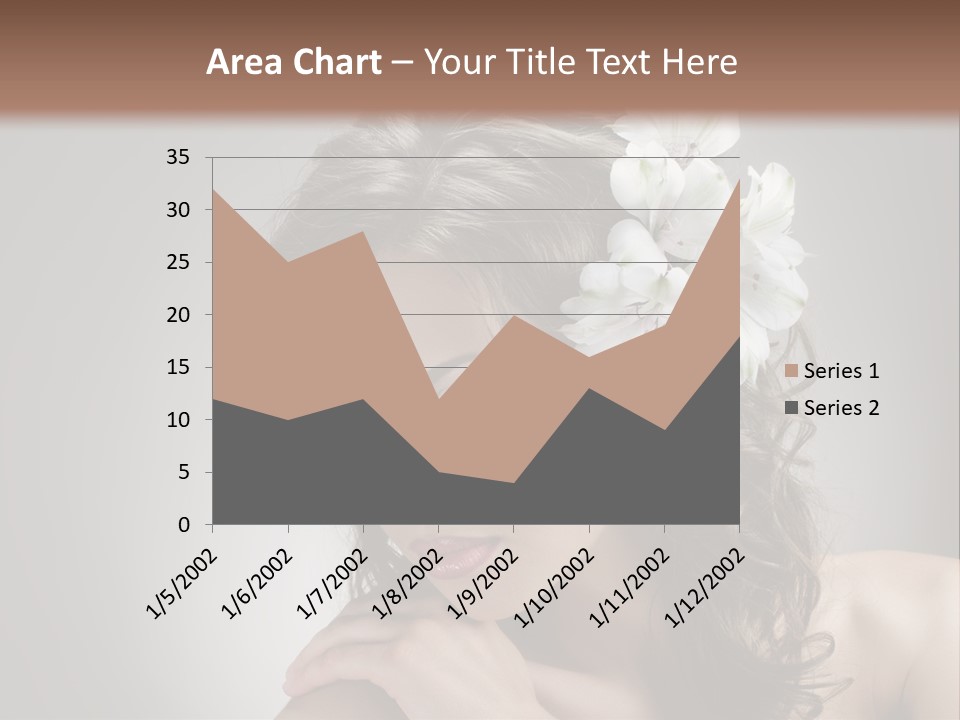 Hairstyle Caucasian Beauty PowerPoint Template