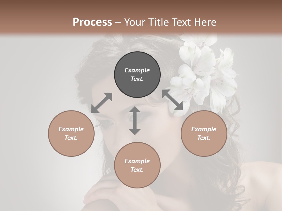 Hairstyle Caucasian Beauty PowerPoint Template