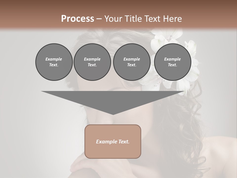 Hairstyle Caucasian Beauty PowerPoint Template