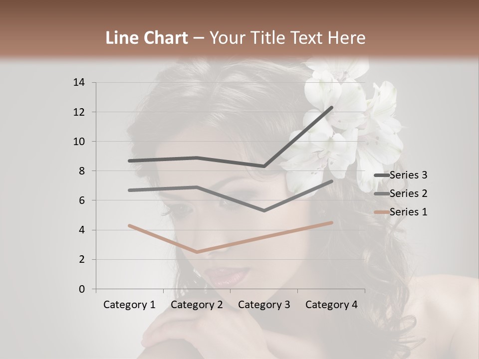 Hairstyle Caucasian Beauty PowerPoint Template