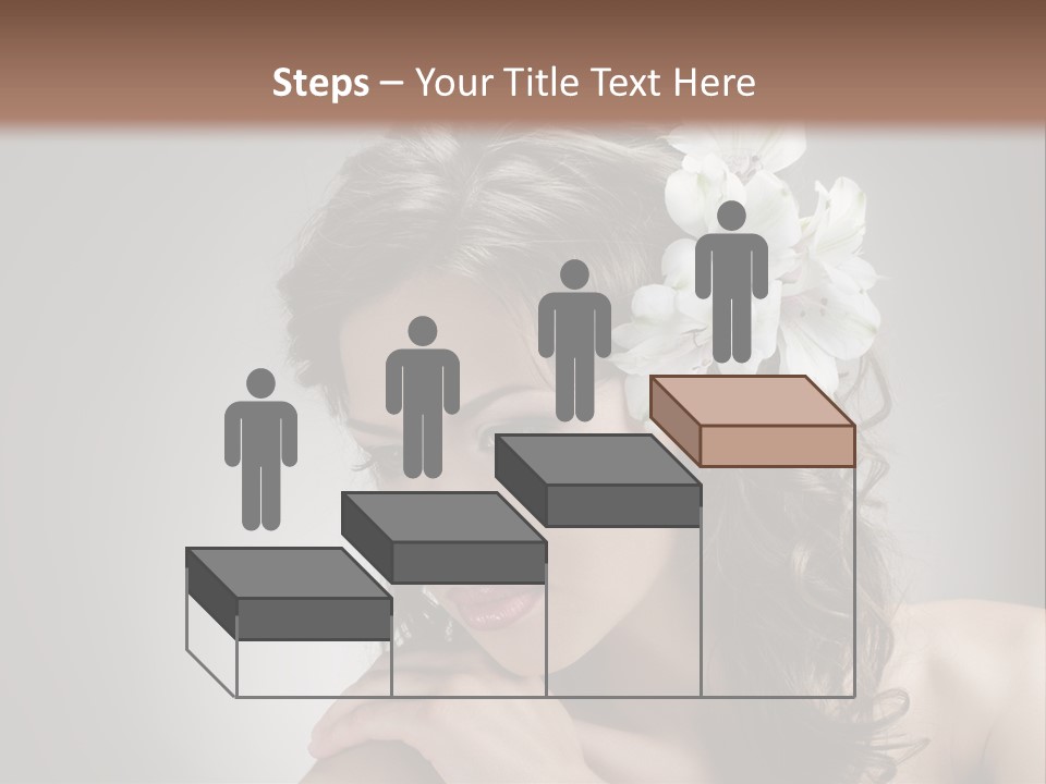 Hairstyle Caucasian Beauty PowerPoint Template