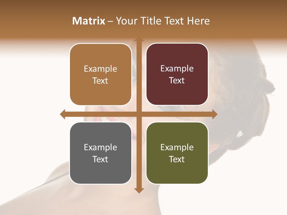 Curly Beauty Happy PowerPoint Template