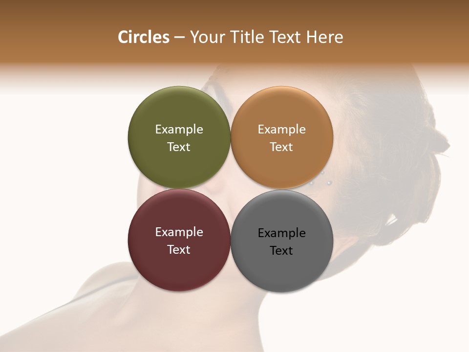 Curly Beauty Happy PowerPoint Template