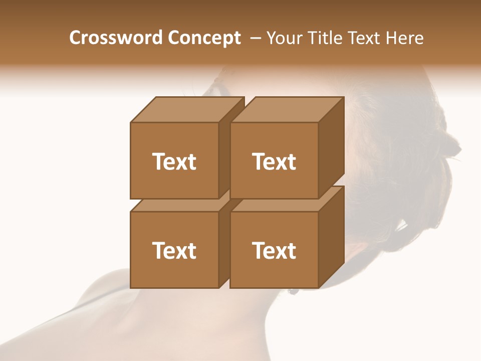 Curly Beauty Happy PowerPoint Template