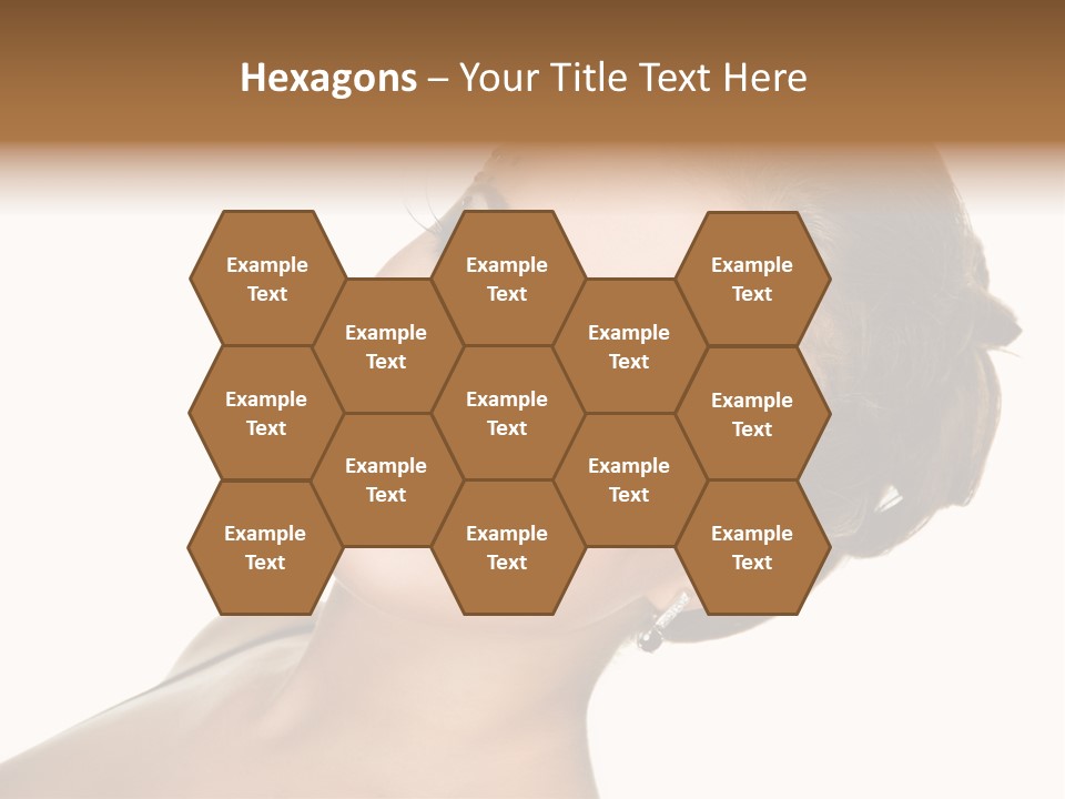 Curly Beauty Happy PowerPoint Template