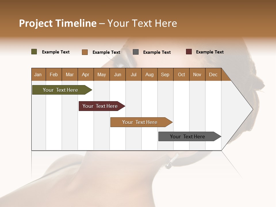 Curly Beauty Happy PowerPoint Template