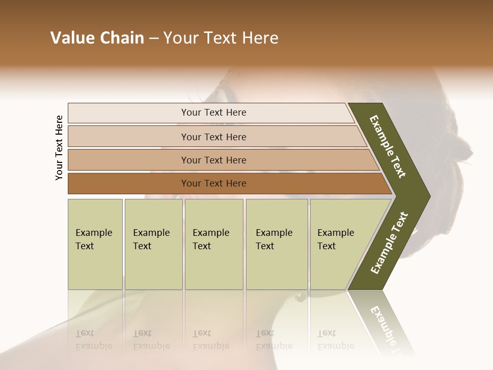 Curly Beauty Happy PowerPoint Template